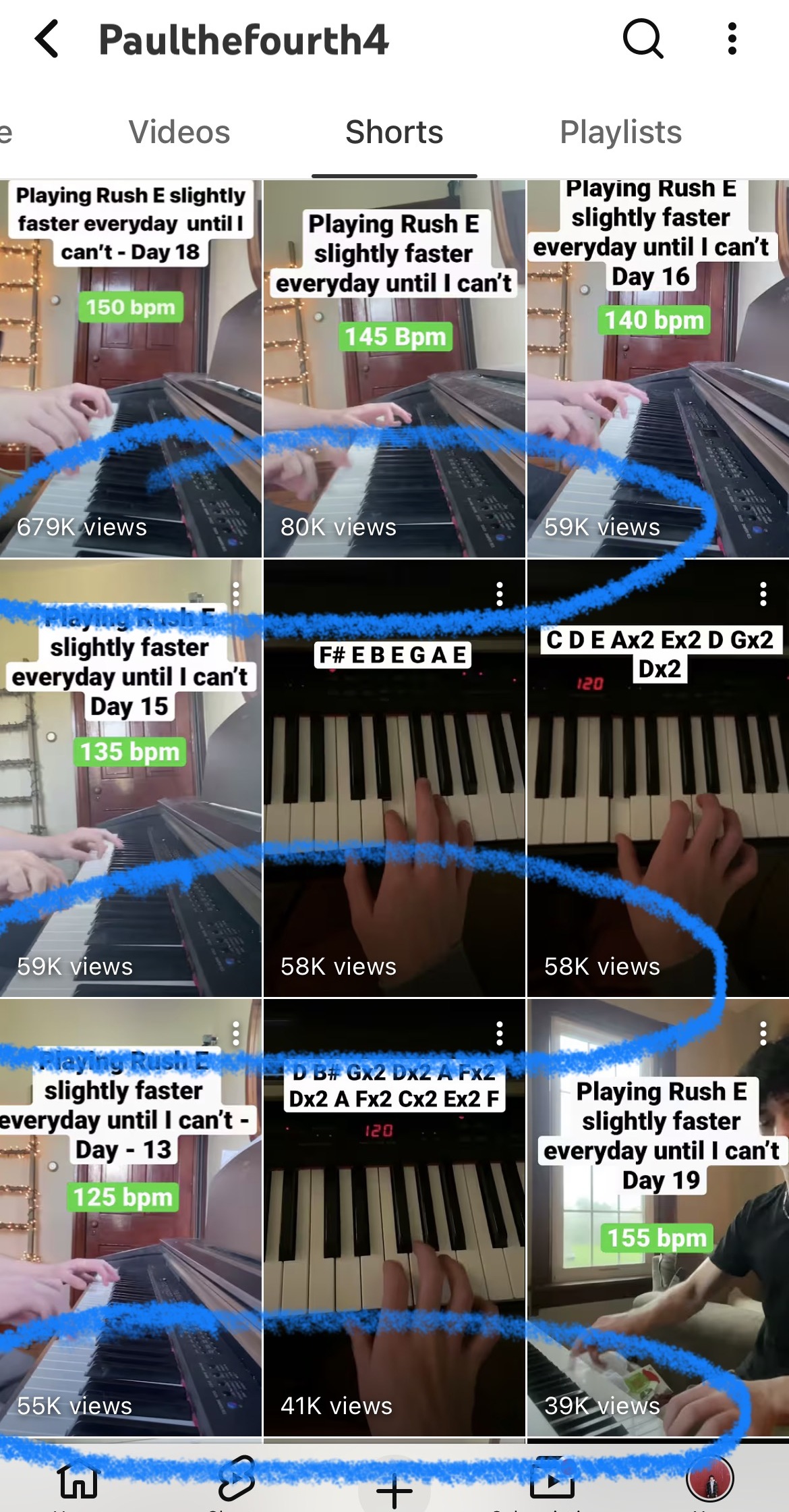 Joey's YouTube channel, video after video pulling big views